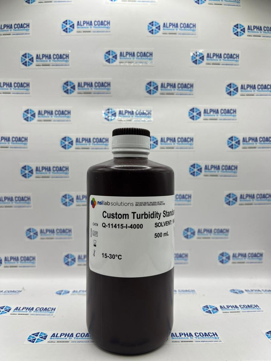Dung dịch chuẩn Độ đục 4000 NTU, chai 500mL, hãng NSI, Mỹ